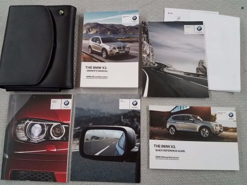 2013 bmw x3 xdrive 28i 35i owners manual &amp; books w/case complete free shipping