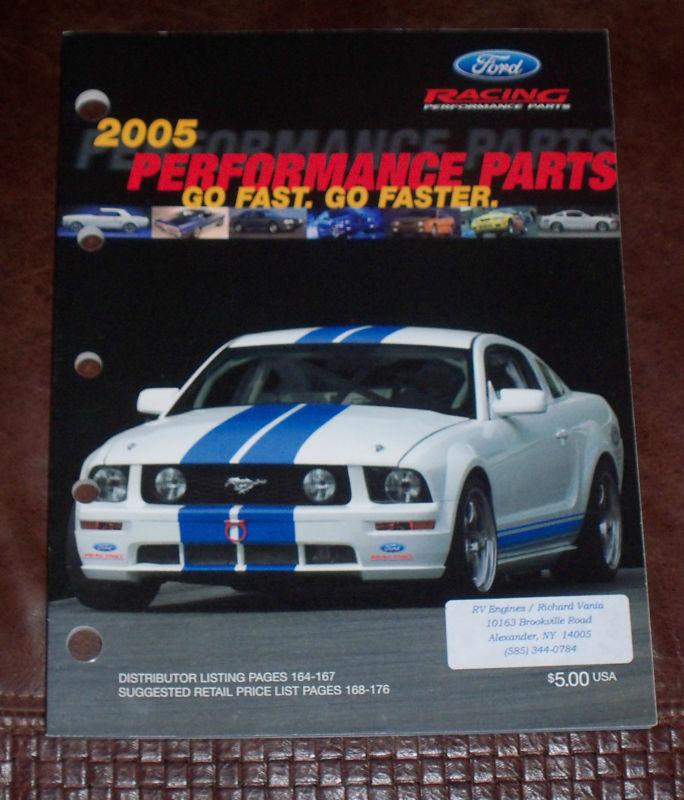 Find 2005 Ford Motorsport SVO Performance Equipment Catalog Excellent