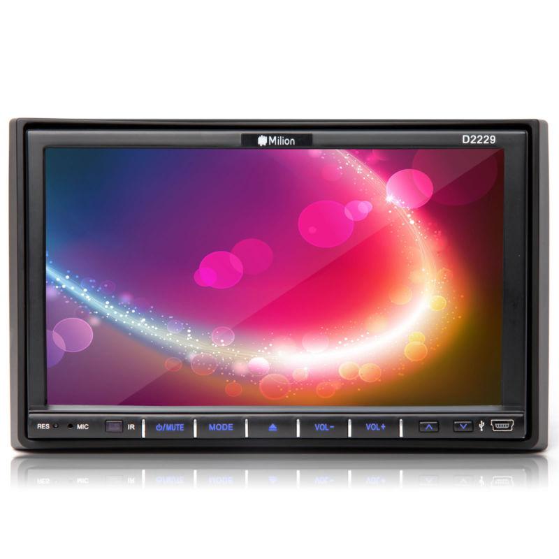 7" dash double 2 din hd car stereo radio dvd player touch screen usb/sd/video cd