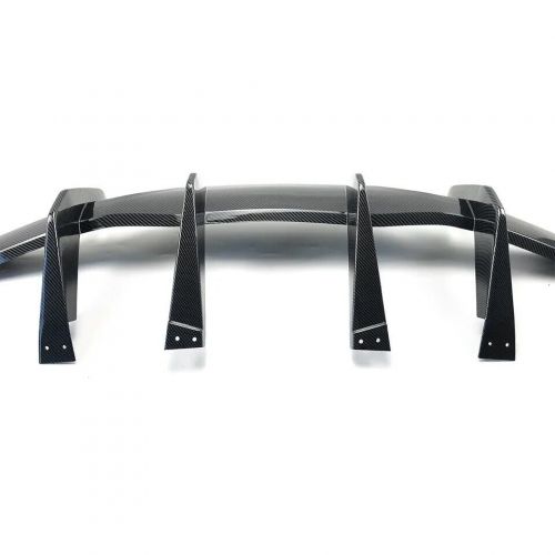 Glossy Black Rear Bumper Diffuser Add-On Fin Lip For Corvette C8 2020-23 Z51 STG, US $229.99, image 2