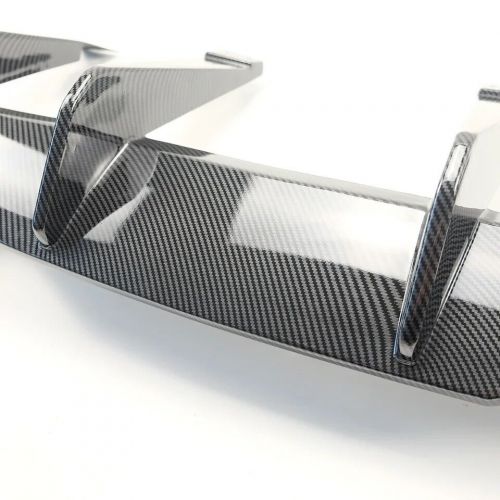 Glossy Black Rear Bumper Diffuser Add-On Fin Lip For Corvette C8 2020-23 Z51 STG, US $229.99, image 3