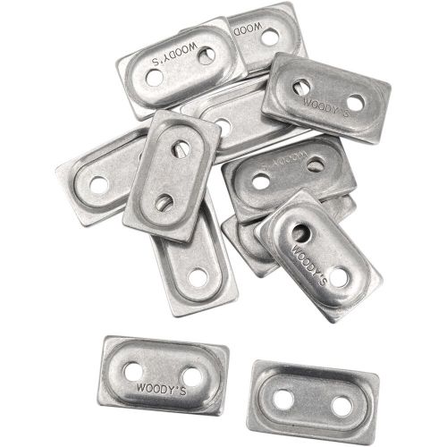 Woodys digger support plates double aluminum 5/16" - 48/pack add2-3775-b
