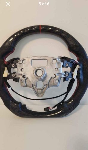 Real carbon fiber Flat Customized Steering Wheel 2019-22 GMC SIERRA W/heated, US $79.25, image 3