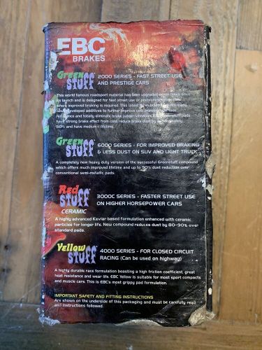 Ebc yellowstuff front brake pads for austin mini /1275 gt 74-80 etc dp4127r nos