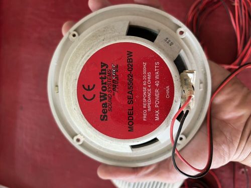 SEAWORTHY WATERPROOF PAIR OF SPEAKERS WHITE SEA5562-02bw MARINE BOAT, US $24.99, image 6