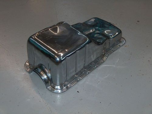 1963-1996 Ford 289 302 Small Block Ford Chrome Oil Pan Performance D0OE-6675-C, US $45.00, image 11