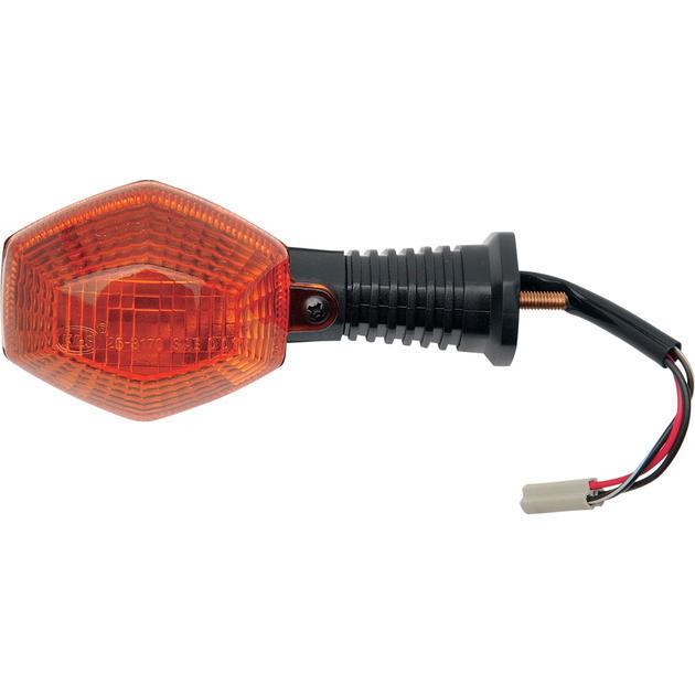 K&s dot turn signal d/f front black amber fits suzuki gsx-r750 2002-2003