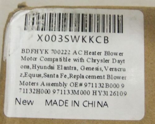 BDFHYK 700222 AC Heater Blower Motor Compatible with Chrysler Daytona,Hyundai El, US $15.00, image 15