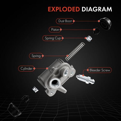 Rear Left or Right Side Brake Wheel Cylinder for Toyota Sienna 1998-2003 V6 3.0L, US $18.69, image 7
