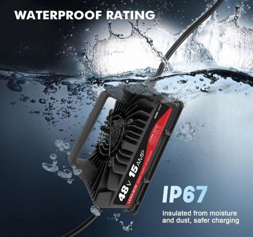 48 Volt Golf Cart Lead Acid Battery Charger - EZGO, Club Car, Yamaha - OT O Ring, US $62.00, image 2