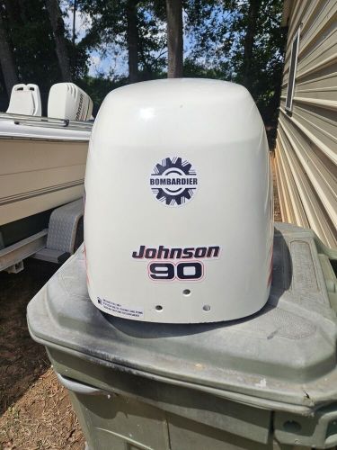 2003 Johnson 90 HP 4 Stroke Outboard Top Cowling Cover Lid Hood Assembly, US $350.00, image 3