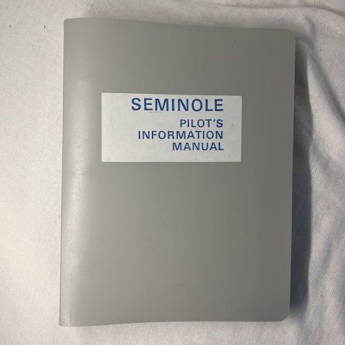 Piper Seminole Pilot's Information Manual 1979 P/N: 761 662, US $19.95, image 5