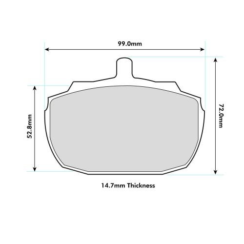 Mintex MRM1802 Brake Pads For AP Lockheed Princess 4 Piston / OE Calipers, US $, image 2