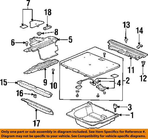 Honda oem 90690sa7003zh interior-rear-side panel clip