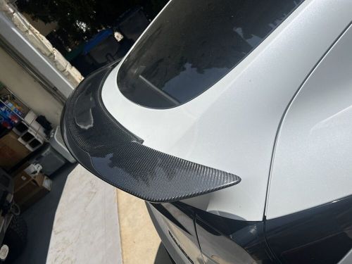 Carbon Fiber Rear Trunk Lip Spoiler Wing Replacement For 2020-2022 Tesla Model Y, US $275.00, image 4
