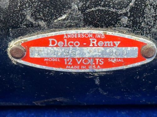Delco- remy starter 12volt p/n: 1109504 , 1109695 sn- 1360 core