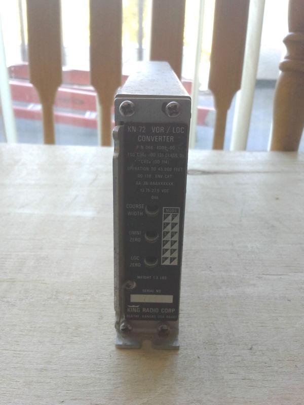 King radio corp. kn-72 vor/loc converter  operation to 45,000feet
