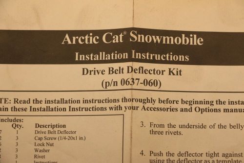 Genuine Artic Cat Drive Belt Deflector Kit Guard Footrest 063-060, US $10.97, image 2