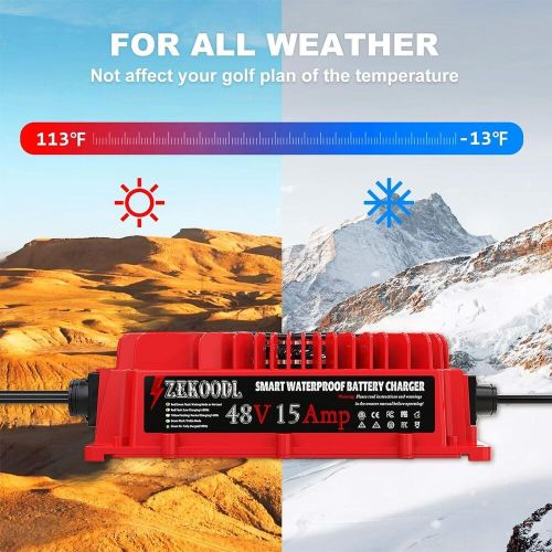 Golf Cart Battery Charger 48V 15A for Club Car, PFC Support 110-240V CE,FCC,ETL, US $63.99, image 2