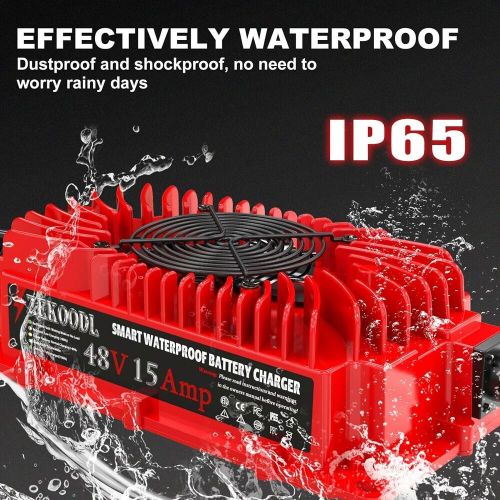 Golf Cart Battery Charger 48V 15A for Club Car, PFC Support 110-240V CE,FCC,ETL, US $63.99, image 10