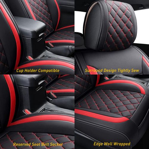 Car Seat Covers Leather Front+Rear PU Set Cushion Fit Toyota 2007-2023 Tacoma, US $99.99, image 9