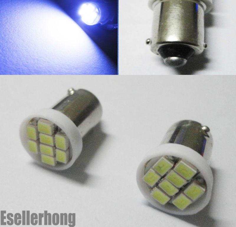 4x ba9s w6w 12929 bright white 8-smd led map dome side marker light bulbs #hf3