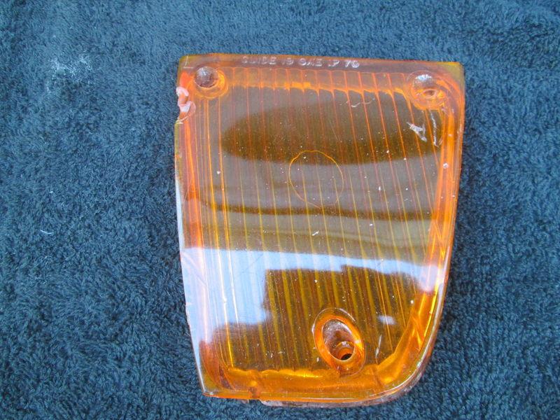 70-72 CORVETTE LEFT SIDE PARK / TURN SIGNAL LAMP LENS COVER AMBER OEM GM C3, US $20.00, image 5