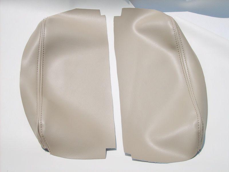 New 2005 to 2010 light tan acura rl center console storage armrest lid re covers