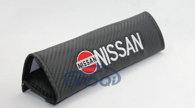 A Pair carbon fiber Car Seatbelt Seat belt Cover Shoulder Pad Pads For Nissan , US $19.99, image 2