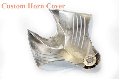 Chrome horn cover fit for harley big twins v-rods stock cowbell horns 1992-2013