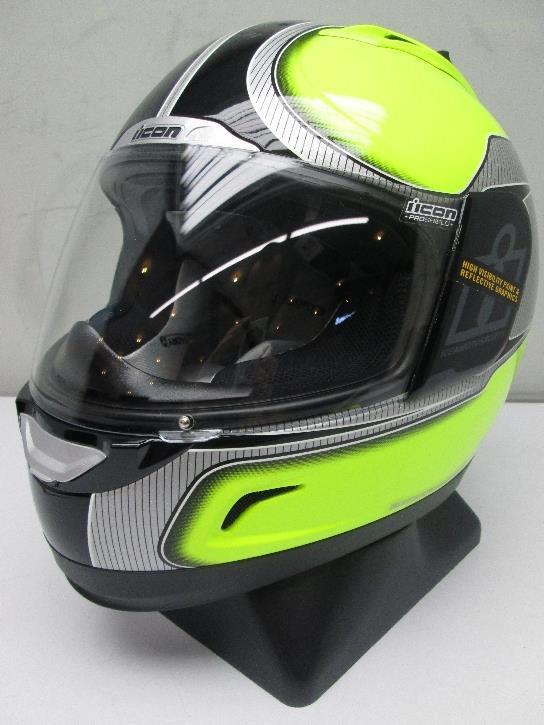Icon alliance motorcycle helmet high-viz xs