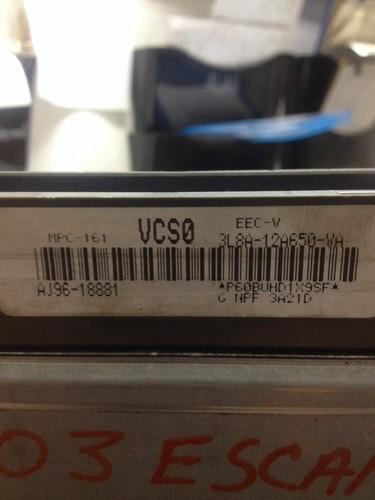 03 2003 ESCAPE 3.0L COMPUTER BRAIN ENGINE CONTROL ECU ECM MODULE 3L8A-12A650-VA, US $64.95, image 3