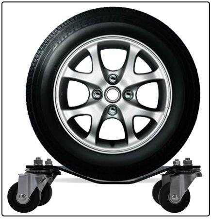 NEW Set of 2 Tire Skates Dolly Wheel Jack Body Shop Car Hoist Caster 16x12