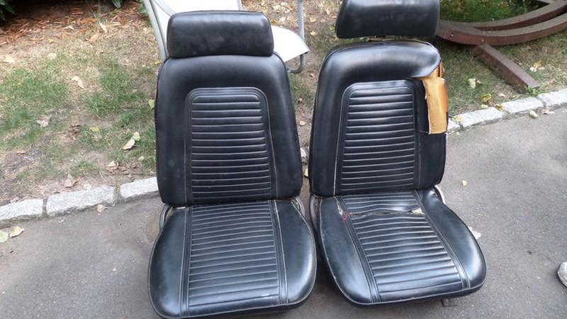 1969 chevy camaro front bucket seats with headrest