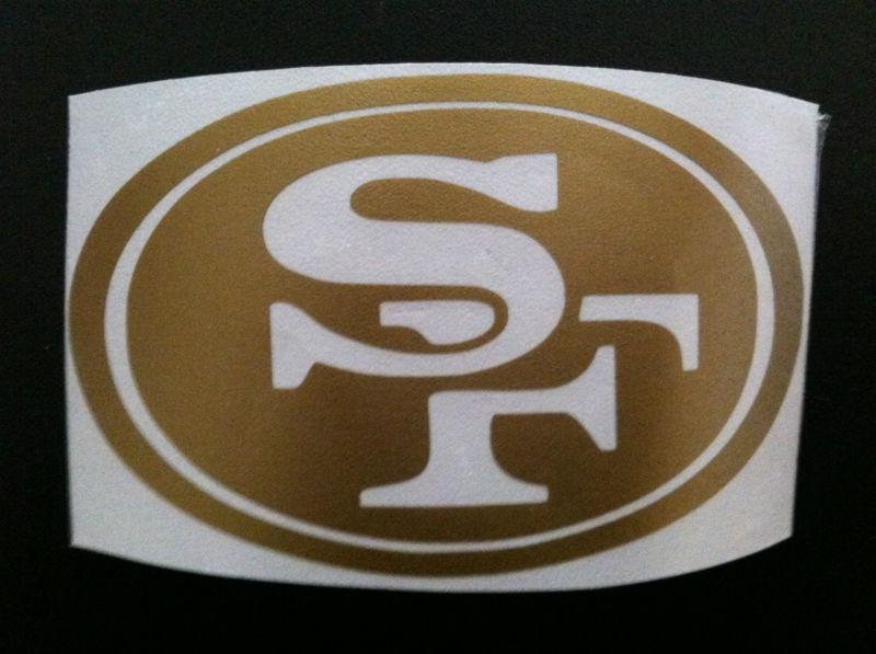 49ers decal sticker lot 6" 10 sticker set free shipping 
