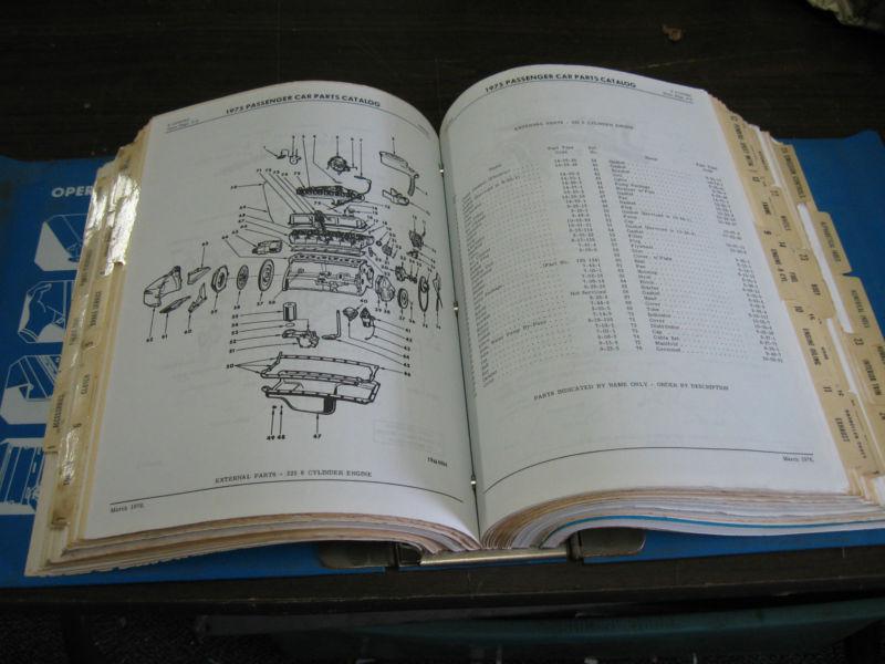 Find 1975 Mopar Chrysler Plymouth Dodge factory parts catalog manual in