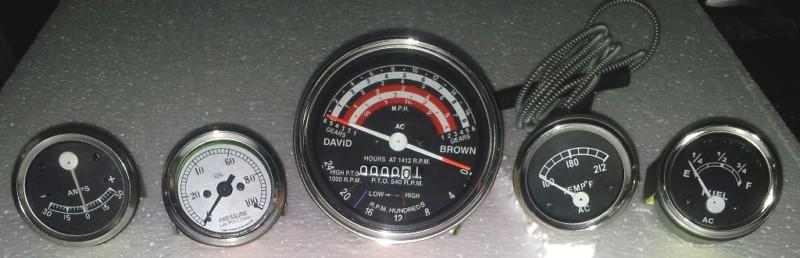 David brown tractor gauge set  fuel,tachometer,oil pressure,ammeter,temperature