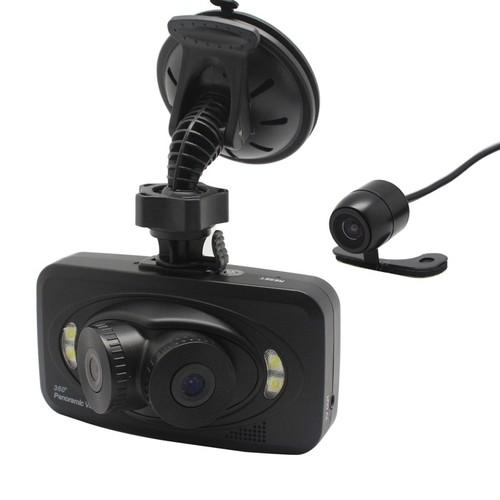 H6000 car dvr 2.7 hd lcd 3 cameras 360° panoramic with g-sensor driving recorder