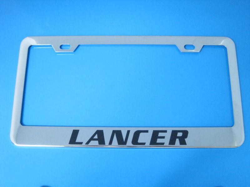 Chrome license plate frame - mitsubishi lancer