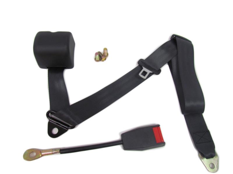 Find Lumitron Three Point Retractable Seat Belt Black Universal in