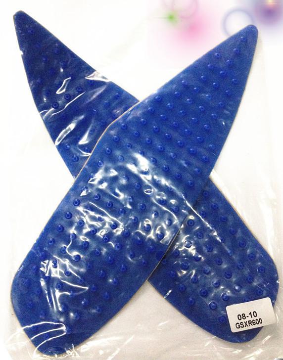 Tank traction side pad gas grip protector gsxr 600 750 blue 2008-2010 gsxr750