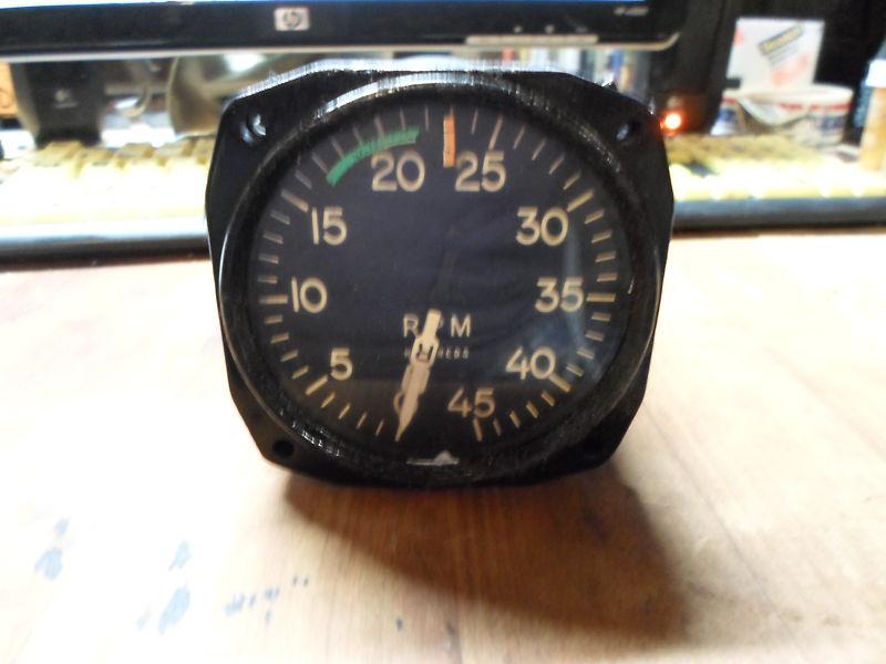 Bell 47 duel tachometer  indicator (general electric) !!!