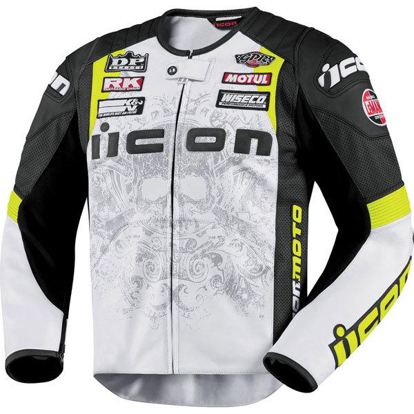 Yellow l icon overlord prime hero leather jacket