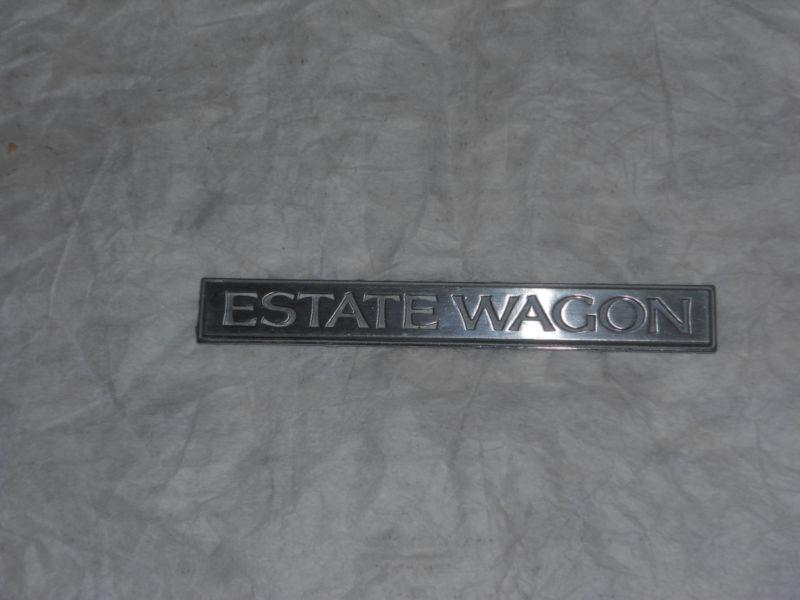 1973 74 chevy caprice estate wagon rear door emblem gm