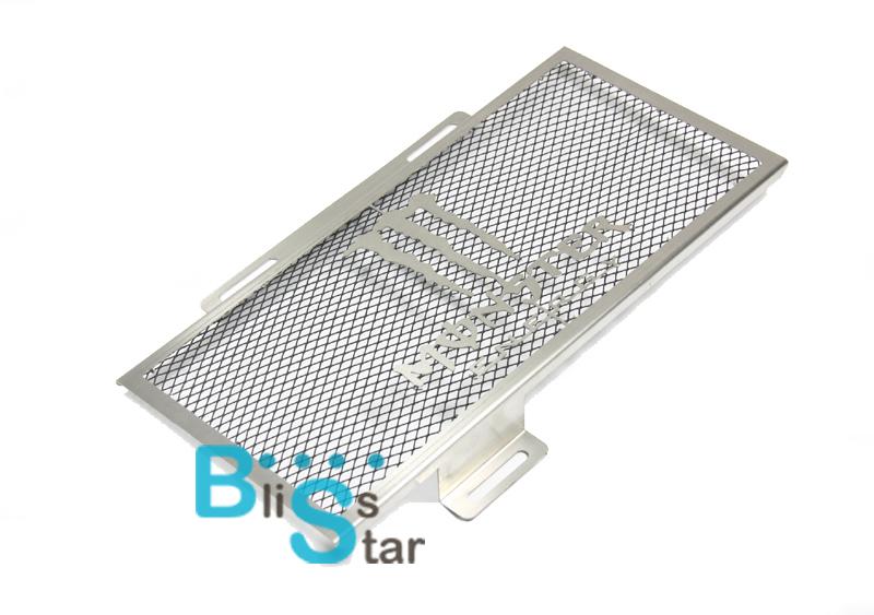 Polished stainless radiator grille guard cover protector for kawasaki er-6n 2012