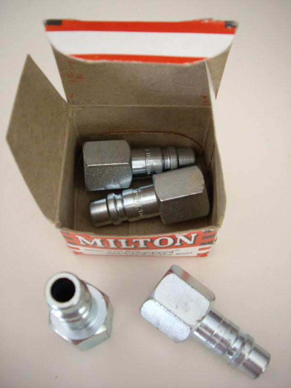 (4) new milton 1858 female plug 1/2" npt g style connectors