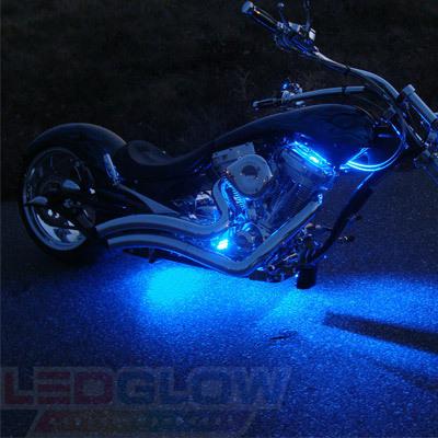 18pc Blue LED Motorcycle Lighting Kit w 18 Tubes & Wireless Remote & 312 LEDs, US $134.99, image 2