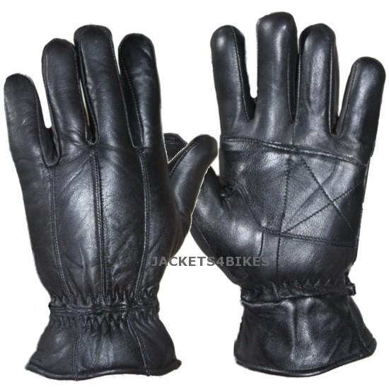 New tinsulate motorcycle leather full gloves black m