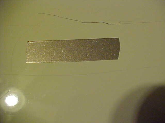 Pin stripe decal tape,lowe boats,champagne met, 1/2" x 150 foot roll.