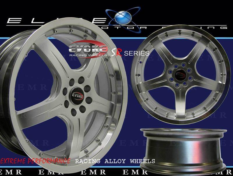 18" evoke f8 wheel/rims 4 lug hypersilver 4x100/108